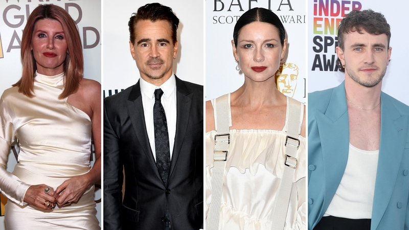 (L-R) - Sharon Horgan, Colin Farrell, Caitríona Balfe and Paul Mescal are among this year's IFTA nominees