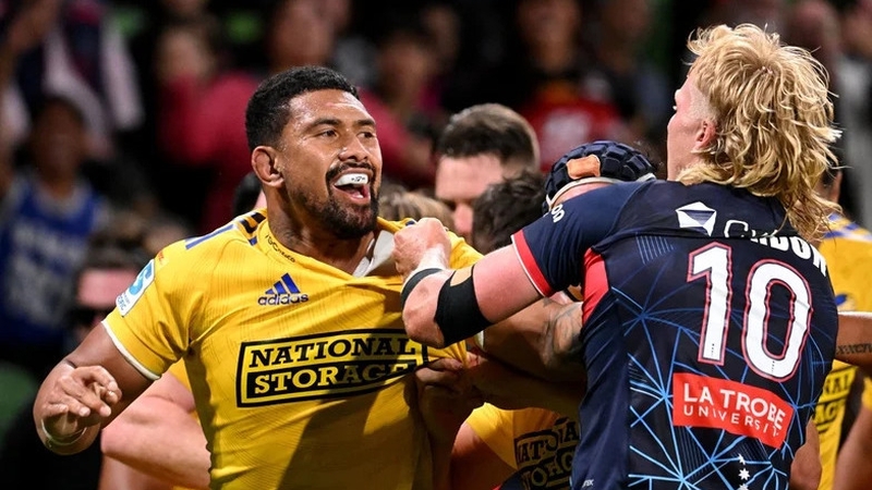 Savea (left) was yellow-carded in Friday's win against the rebels