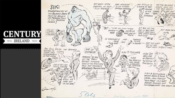 Century Ireland Issue 252 - llustration depicts the 1923 World Light Heavyweight Championship boxin…