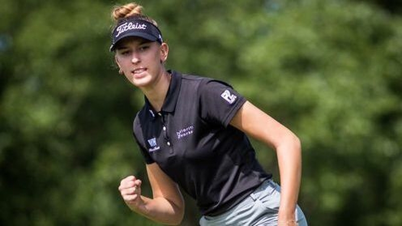 Chiara Noja has a two-shot lead over the field