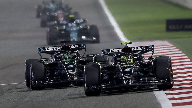 The two Mercedes struggled in race one