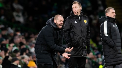 Robbie Neilson in animated form at Celtic Park