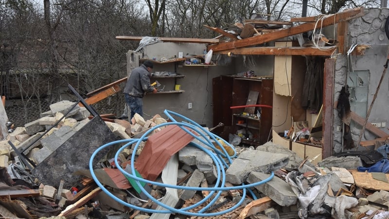 The mass strikes on targets far from the front were the first such wave since mid-February