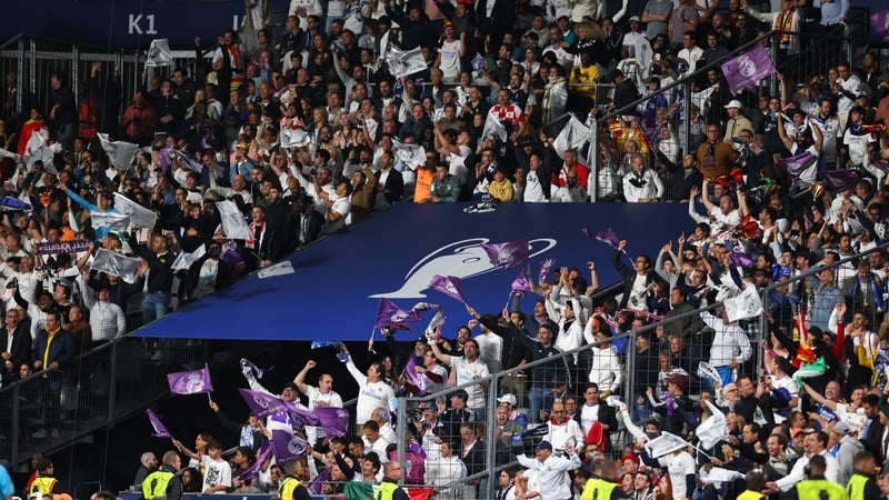 Real Madrid fans at last season's Champions League final