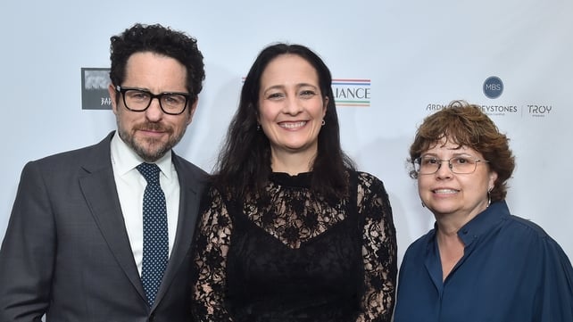 J.J. Abrams, Minister for Arts Catherine Martin and Trina Y. Vargo