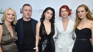 Cleona Ní Chrualaoí, Colm Bairéad, Eve Hewson, Jessie Buckley and Kerry Condon