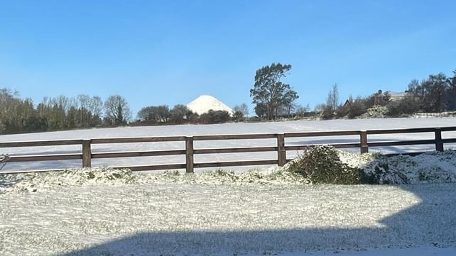 Edward Symmons sent us his view of the Great Sugar Loaf from Bellevue Hill in Delgany Co Wicklow