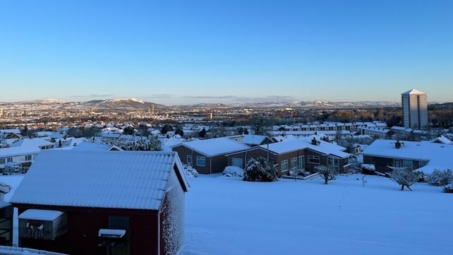 Snowy scenes in Belfast sent to us by Chris Elliott
