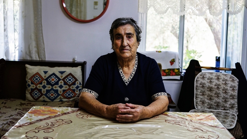 Emilia Kamvysi pictured in her home in 2016