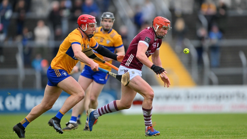 Conor Whelan of Galway is tackled by John Conlon