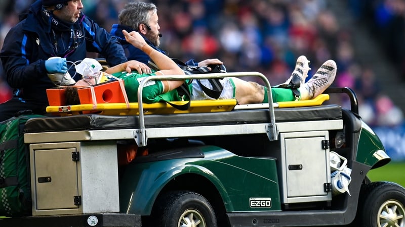 Garry Ringrose gives the thumbs-up on his way off the field