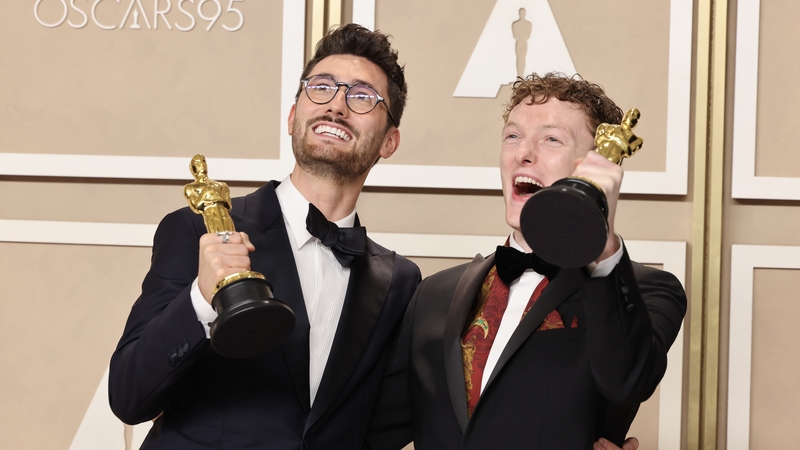 Tom Berkeley and Ross White, winners of Best Short Film Live Action award for An Irish Goodbye