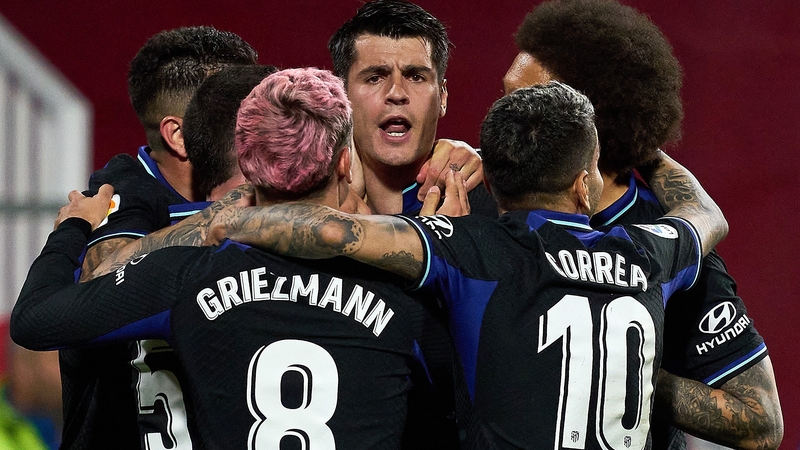 Alvaro Morata's 10th league goal of the season handed Atletico Madrid victory against Girona