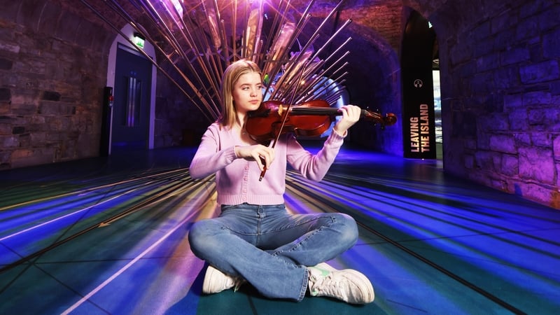 Joanne Shaw plays her viola at the launch of this year's Feis Ceoil