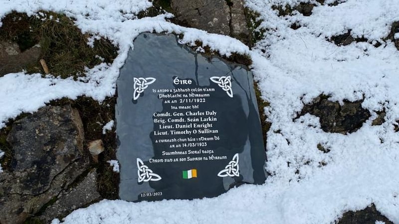 100 bliain ó cuireadh ceathrar Óglach chun báis i nDun na nGall