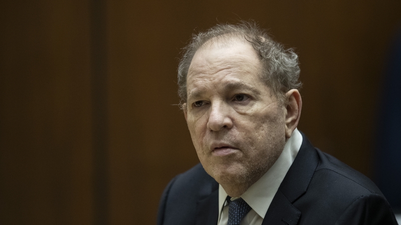 Harvey Weinstein pictured in court in October 2022