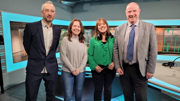 In Studio: Joe McCormack, Jean Kelly, Evelyn O'Rourke & Sean Delap.