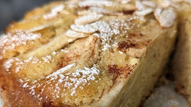Catherine Fulvio's Irish apple cake with orange whiskey cream