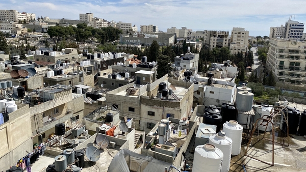 The Aida refugee camp in Bethlehem