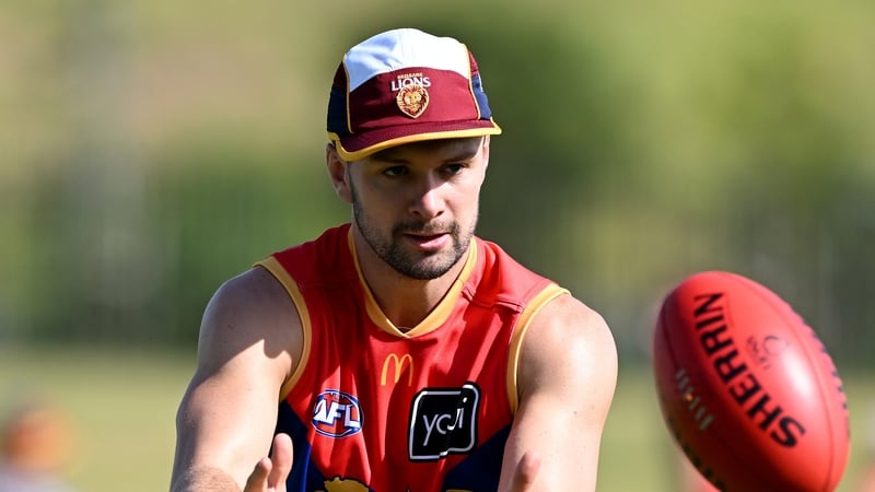 Conor McKenna training with his new team Brisbane