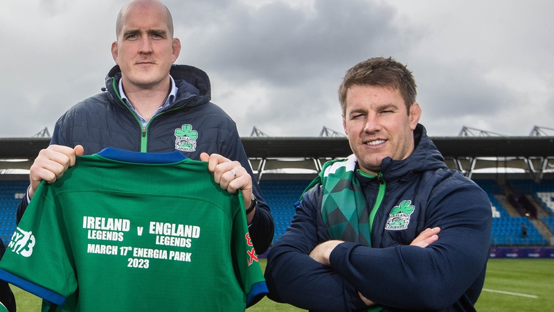 Devin Toner (l) and Sean O'Brien are raising funds for Irish and UK rugby charities