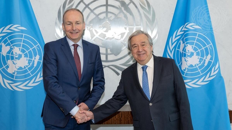 Micheál Martin reiterated Ireland's commitment to multilateralism and peacekeeping