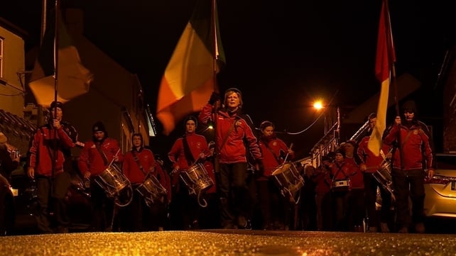 Things got under way at dawn in An Daingean, where Ireland's earliest parade is held