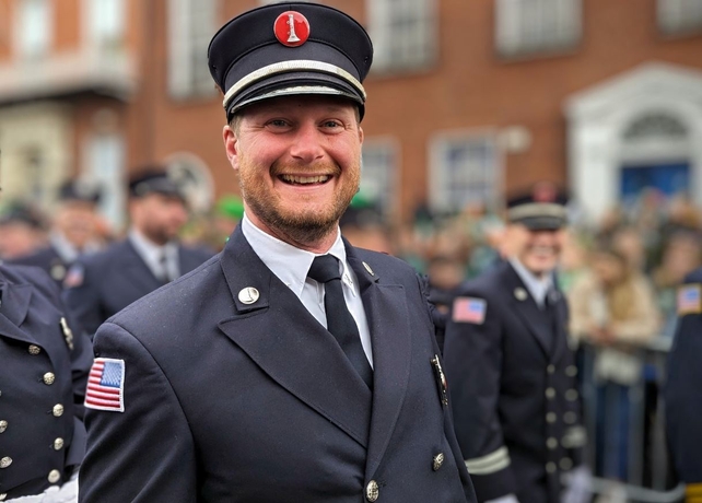 ... meanwhile Dublin Fire Brigade can confirm that contrary to rumour, Britain's Prince Harry is not marching with them in Dublin!

Patrick Terry serves with Southampton Fire Department on Long Island, New York