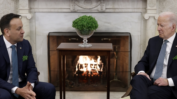 Leo Varadkar and Joe Biden pictured at the White House last year