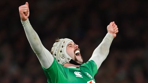Mack Hansen shows his delight