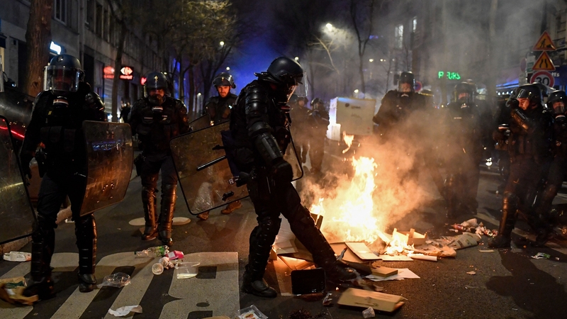 Police banned gatherings at Place de la Concorde, but protesters still rallied in other parts of Paris