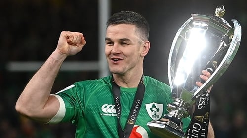 Sexton became the Six Nations all-time leading scorer after kicking three conversions and a penalty