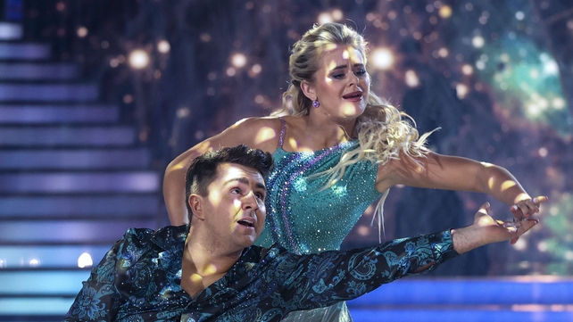 Carl and Emily dedicated their showdance to his Nana on her first anniversary.