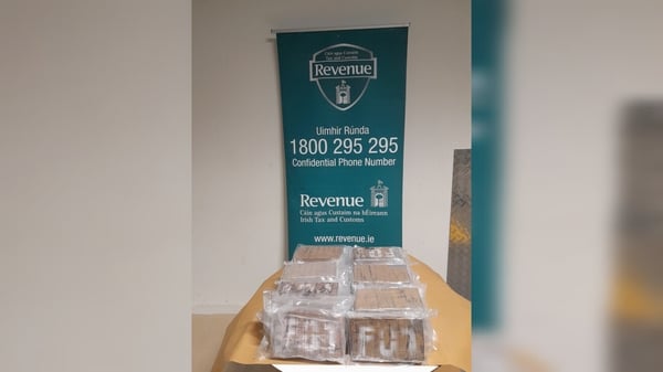 The drugs were discovered when Revenue officers and searched a vehicle that had arrived from France.
