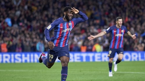 Franck Kessie celebrates his winning goal