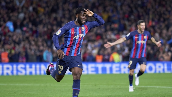 Franck Kessie celebrates his winning goal
