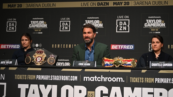 Katie Taylor will face Chantelle Cameron in the 3 Arena in Dublin