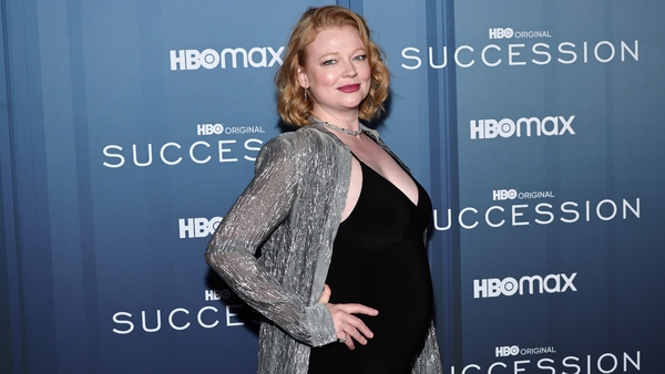 Sarah Snook at the Succession premiere - The actress said she feels "great" about her impending motherhood but will not be taking guidance from her onscreen family