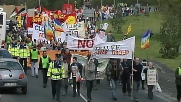 Anti-War Protest At Shannon Airport, 2003.