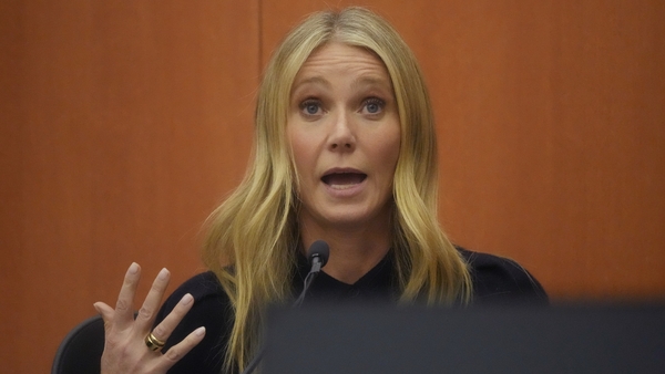 Gwyneth Paltrow giving her evidence in Park City, Utah on Friday