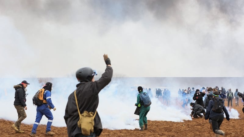 Today's clashes are the latest in a series of violent protests in France in recent days