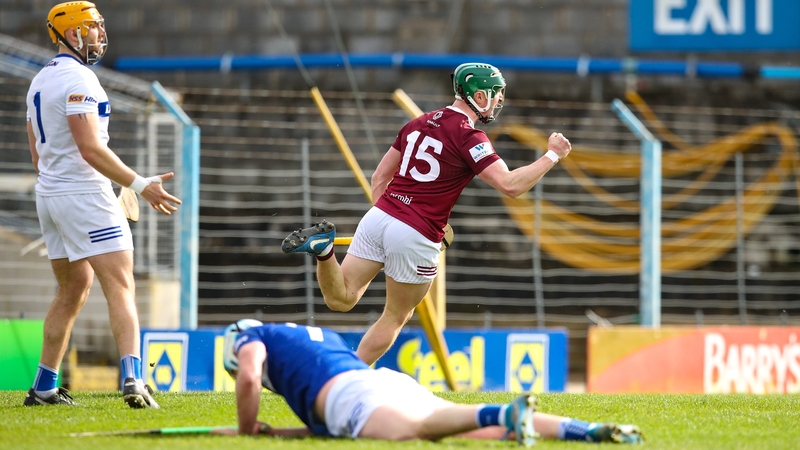 Niall O'Brien of Westmeath celebrates his goal