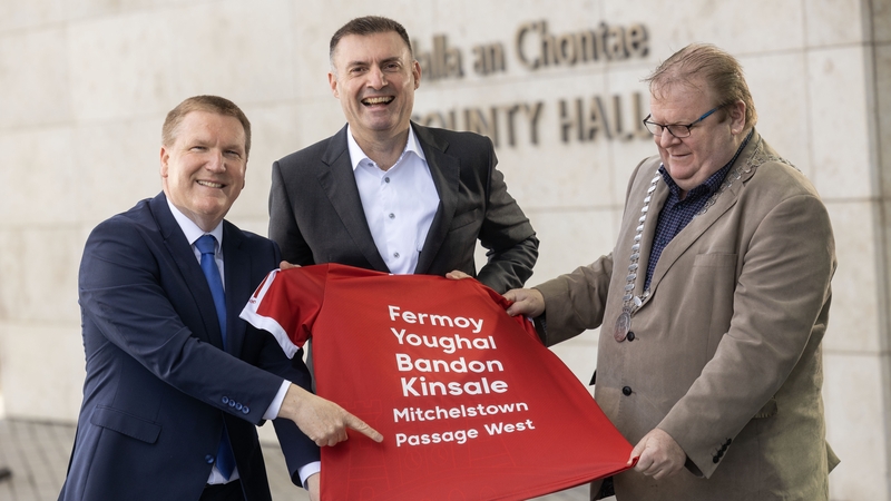 Minister for Finance, Michael McGrath TD, SIRO CEO John Keaney and Mayor of the County of Cork, Cllr Danny Collins