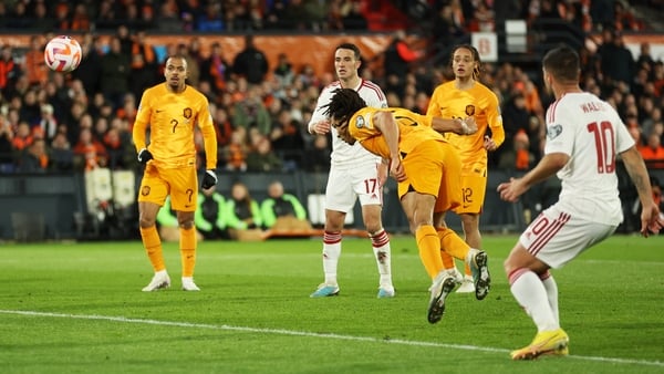 Nathan Ake was on the mark twice for the Netherlands