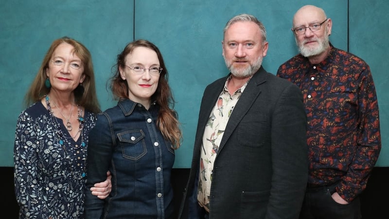 RTÉ Short Story Competition 2022: (L-R) judges Éilis Ní Dhuibhne and Lisa McInerney, 2022 winner Brendan Killeen, and judge Ferdia MacAnna
