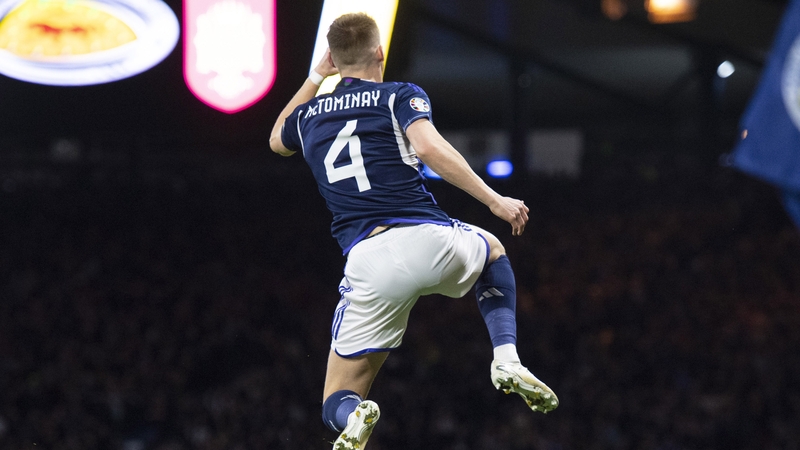 Scott McTominay celebrates his first goal of the night