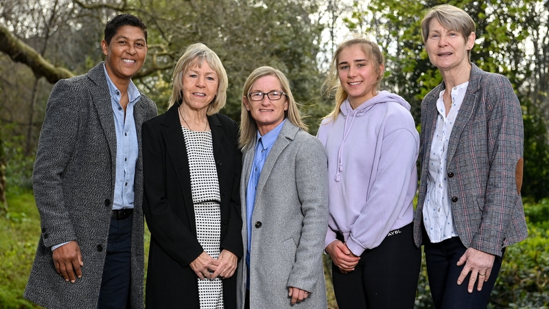 Jackie McCarthy-O'Brien, Linda Gorman, Olivia O'Toole, Ellen Molloy and Sue Hayden have all turned out for Ireland