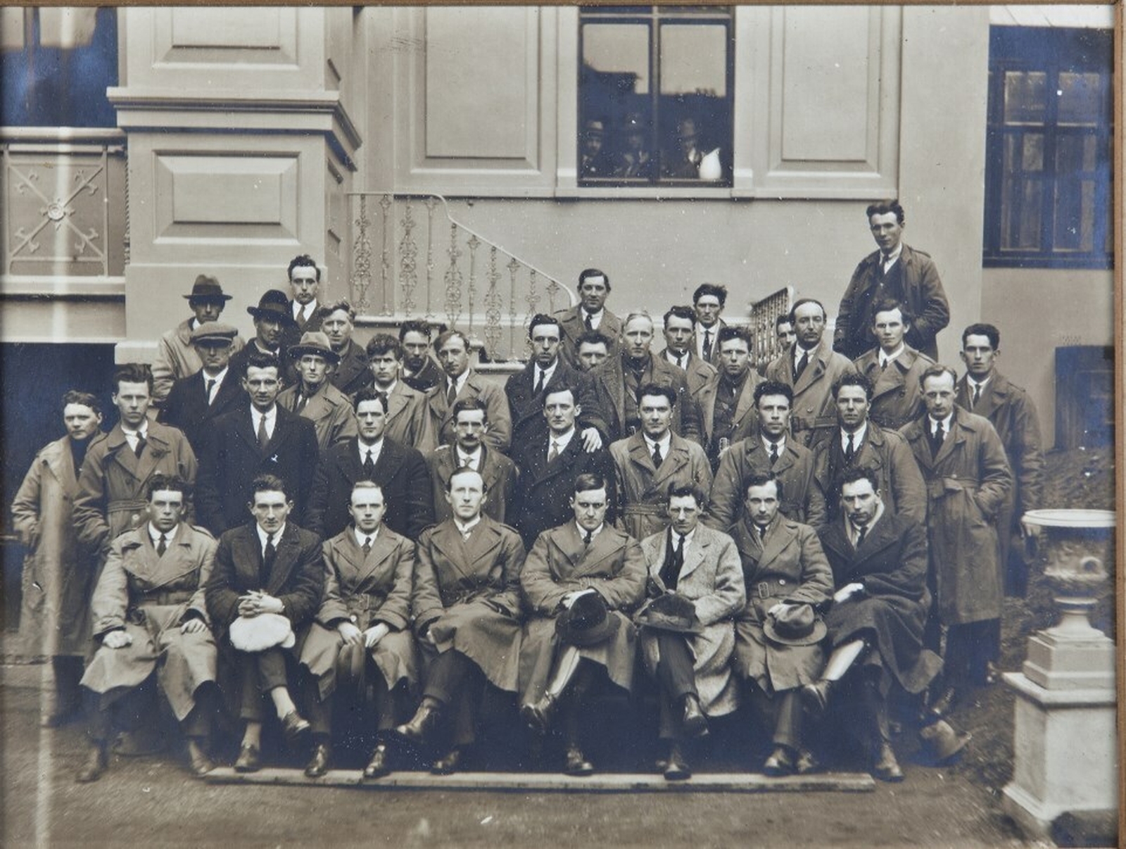 Liam Lynch with First Southern Division delegates at the Mansion House, before the Civil War. In February these same men told Lynch that defeat was imminent. (Credit: Cork Public Museum, Cork)