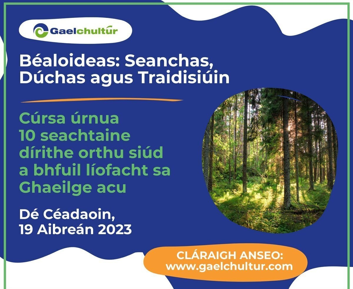 Oisín Montanari- Cúrsa sa bhéaloideas ag Gaelchultúr