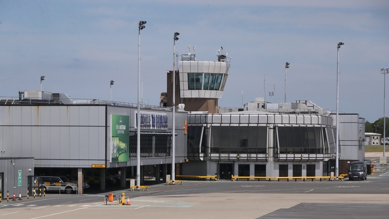 The man was detained as he tried to board a flight at Belfast International Airport today